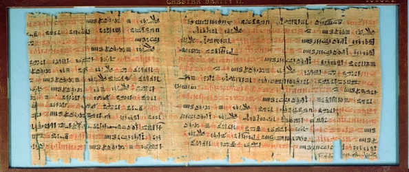 The Chester Beatty Medical Papyrus、New Kingdom、c.1200BC（papyrus）